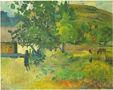 Paul Gauguin La maison Norge oil painting art